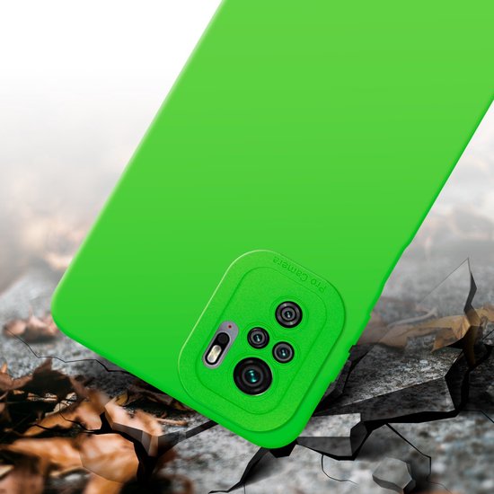 Coque Cadorabo pour Xiaomi RedMi NOTE 10 4G / RedMi NOTE 10S en VERT FLUIDE - Housse de protection en silicone TPU flexible