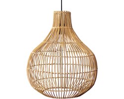 Rotan / Rieten Hanglamp - Handgemaakt - Naturel - Ø43 cm