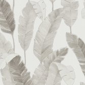 GROTE BLADEREN BEHANG | Botanisch - beige grijs wit - A.S. Création Metropolitan Stories 3
