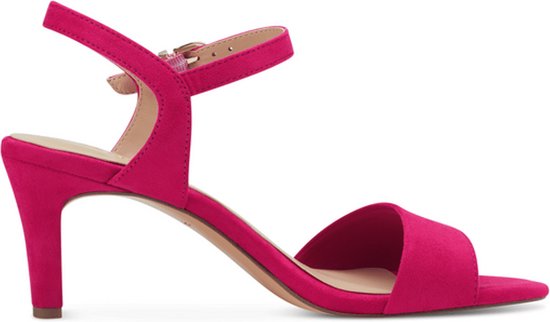 Tamaris Sandalen met hak roze Textiel Dames Maat 36 bol