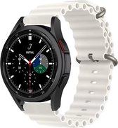 Bandje Voor Samsung Galaxy Watch Sport Ocean Band - Wit - Maat: 22mm - Horlogebandje, Armband