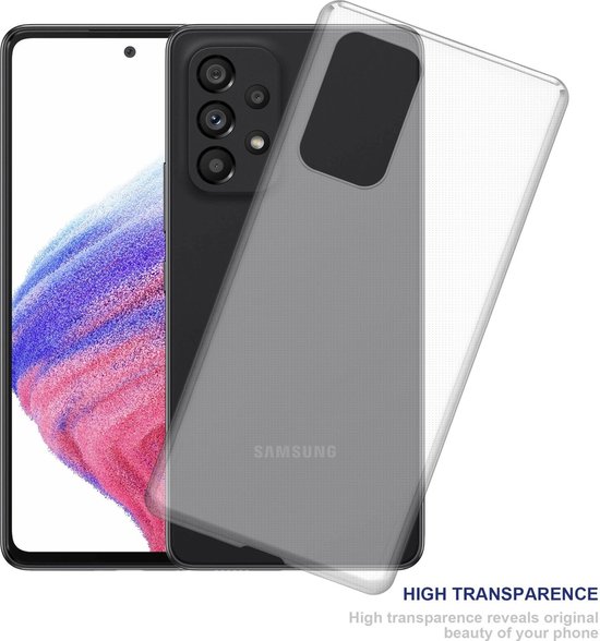 Coque Cadorabo pour Samsung Galaxy A53 5G en COMPLÈTEMENT TRANSPARENT - Coque de protection en silicone TPU souple