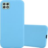 Cadorabo Hoesje geschikt voor Samsung Galaxy A22 5G in CANDY BLAUW - Beschermhoes gemaakt van flexibel TPU silicone Case Cover