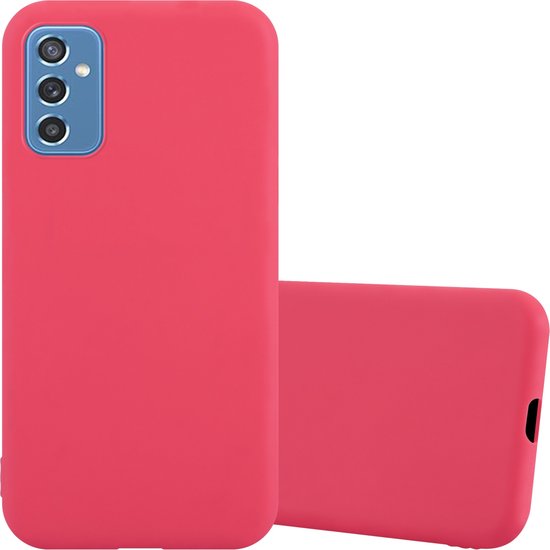 Cadorabo Hoesje geschikt voor Samsung Galaxy M52 5G in CANDY ROOD - Beschermhoes gemaakt van flexibel TPU silicone Case Cover