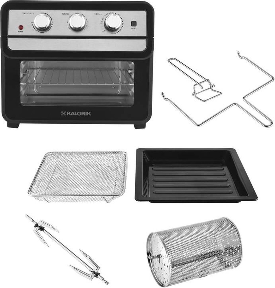 Airfryeroven TKG AFO 2000 multifunctionele 3in1oven Regelbare