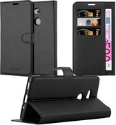 Cadorabo Hoesje voor Sony Xperia XA2 ULTRA in PHANTOM ZWART - Beschermhoes met magnetische sluiting, standfunctie en kaartvakje Book Case Cover Etui