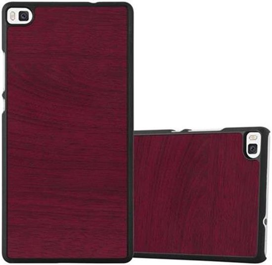 Cadorabo Custodia A Libro Con Chiusura Magnetica Per Huawei P8, Colore Rosso Mela, In Similpelle, Protezione Integrale