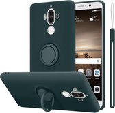 Cadorabo Hoesje geschikt voor Huawei MATE 9 in LIQUID GROEN - Beschermhoes van flexibel TPU silicone Case Cover met ring