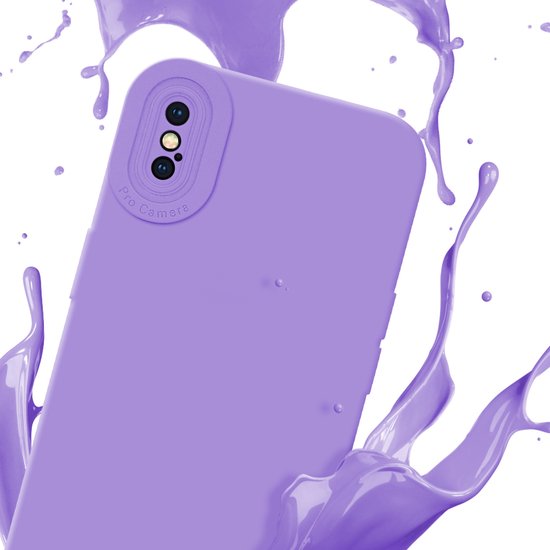 Coque Cadorabo pour Apple iPhone XS MAX en FLUID LIGHT PURPLE - Coque de protection en silicone TPU souple