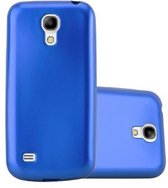 Cadorabo Hoesje geschikt voor Samsung Galaxy S4 in METAAL BLAUW - Beschermhoes gemaakt van flexibel TPU silicone Case Cover