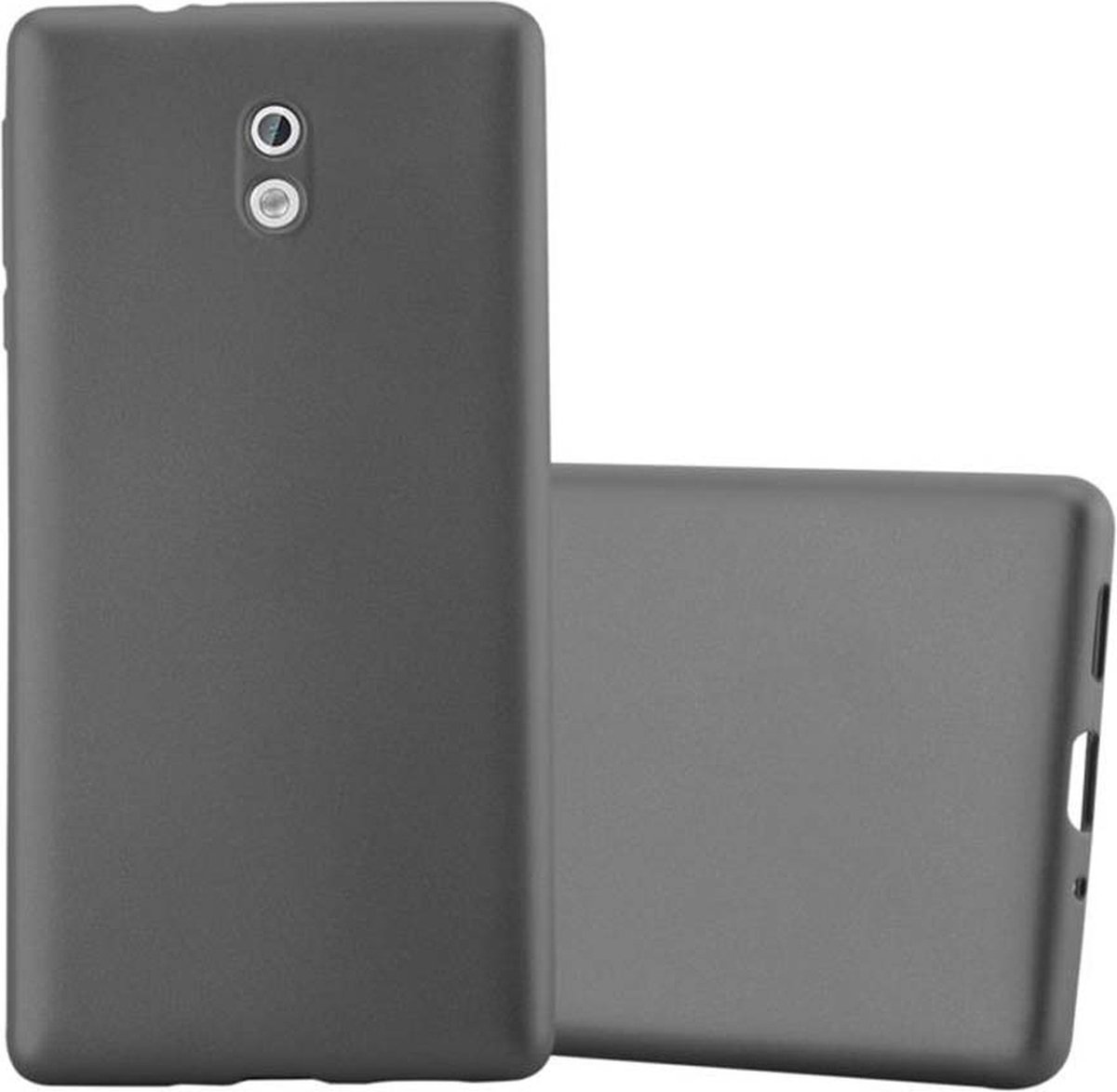 cadorabo Book Case works with Nokia 3 2017 in STONE BROWN - with Magnetic Closure, 2 Viewing Windows and Stand Function - Wallet Etui Cover Pouch PU