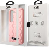 Backcase hoesje geschikt voor Samsung Galaxy S23 - Karl Lagerfeld - Effen Roze - TPU (Zacht)