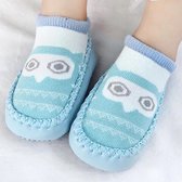 Slofjes - Sloffen - Babyslofjes - Babysokken - Babyschoenen - Anti slip - Blauw - Kraamcadeau - Cadeau - Baby slof - Babyslofjes - Baby sokken