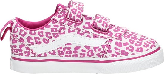 Vans Ward V Animal Pop Klittenband Sneaker - Meisjes - Roze