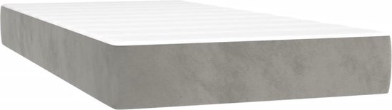 vidaXL-Boxspring-met-matras-en-LED-fluweel-lichtgrijs-200x200-cm