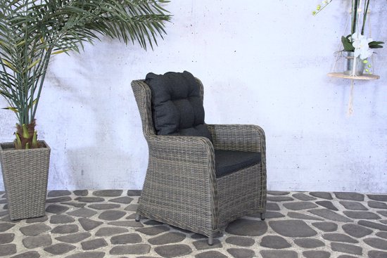 SenS-Line – Denver Wicker Tuinstoel – 2 stuks – Bruin