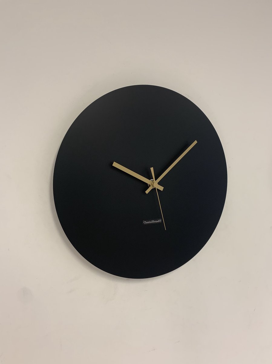 Wandklok ChantalBrandO MISTRAL BLACK -- MODERN DESIGN --
