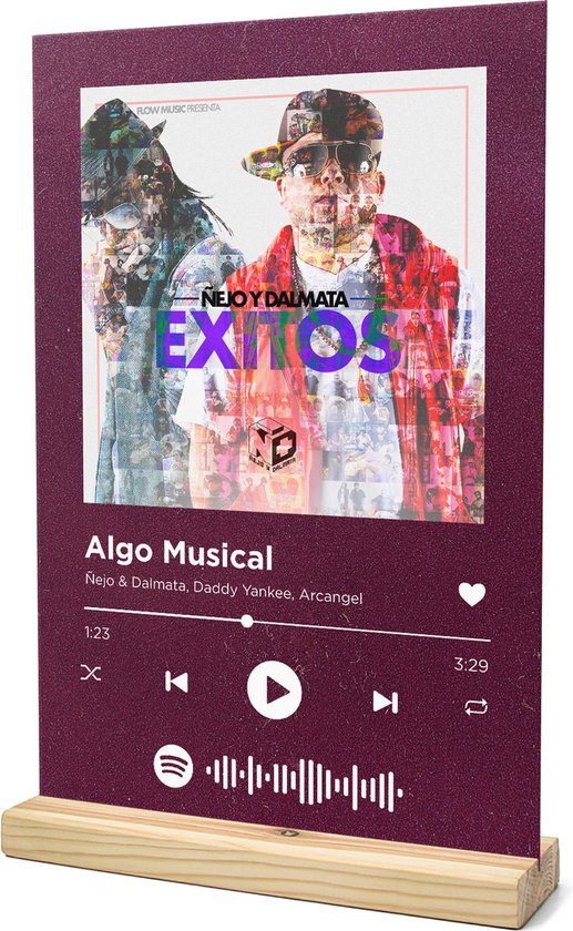 inrichting Allerlei soorten haalbaar Songr Spotify Muziek Bordje - Algo Musical - Ñejo & Dalmata, Daddy Yankee,  Arcangel -... | bol.com