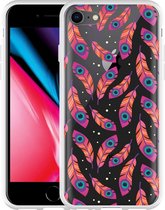 iPhone 8 Hoesje Feather Art - Designed by Cazy