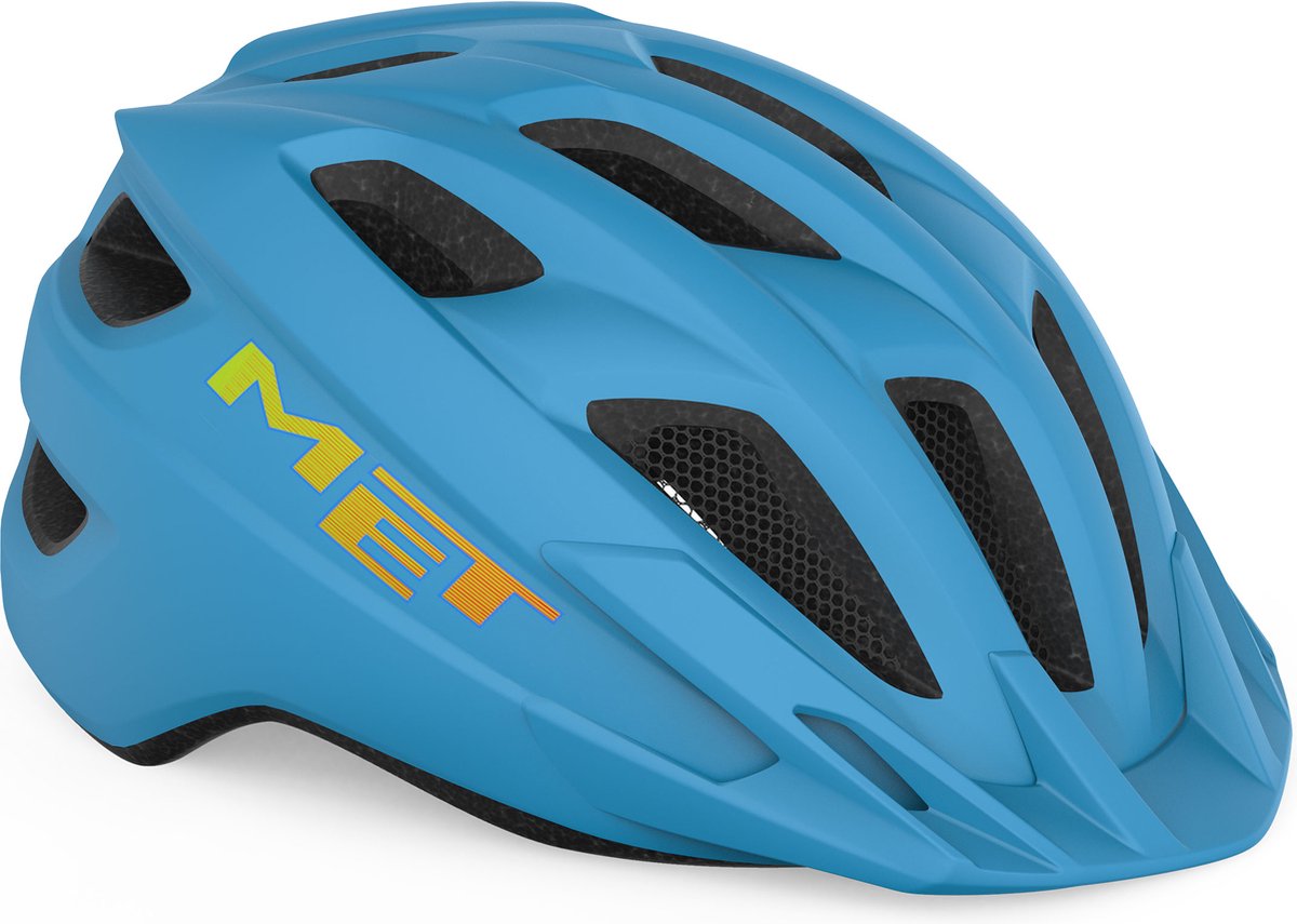 MET Crackerjack MIPS Fietshelm Jongens & Meisjes – Fietshelm Kinderen – Maat Unisize (52-57cm) – Cyan Matt