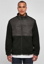Urban Classics - Patched Sherpa Jacket - 3XL - Zwart