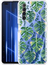 Realme X50 Hoesje Palm Leaves Large - Designed by Cazy