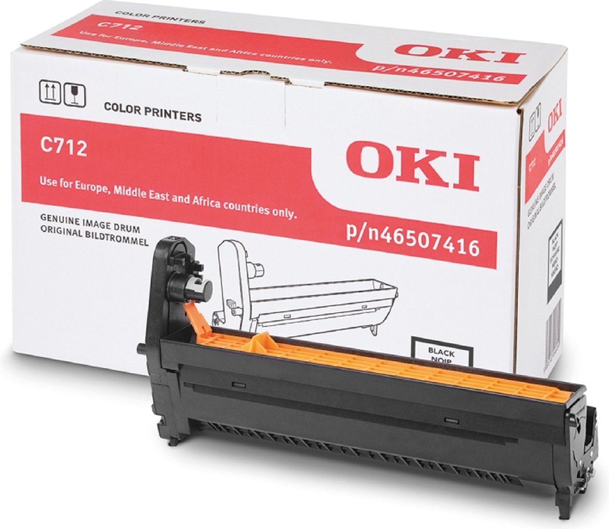 OKI - Schwarz - Trommel-Kit - für C712dn, 712n (46507416)