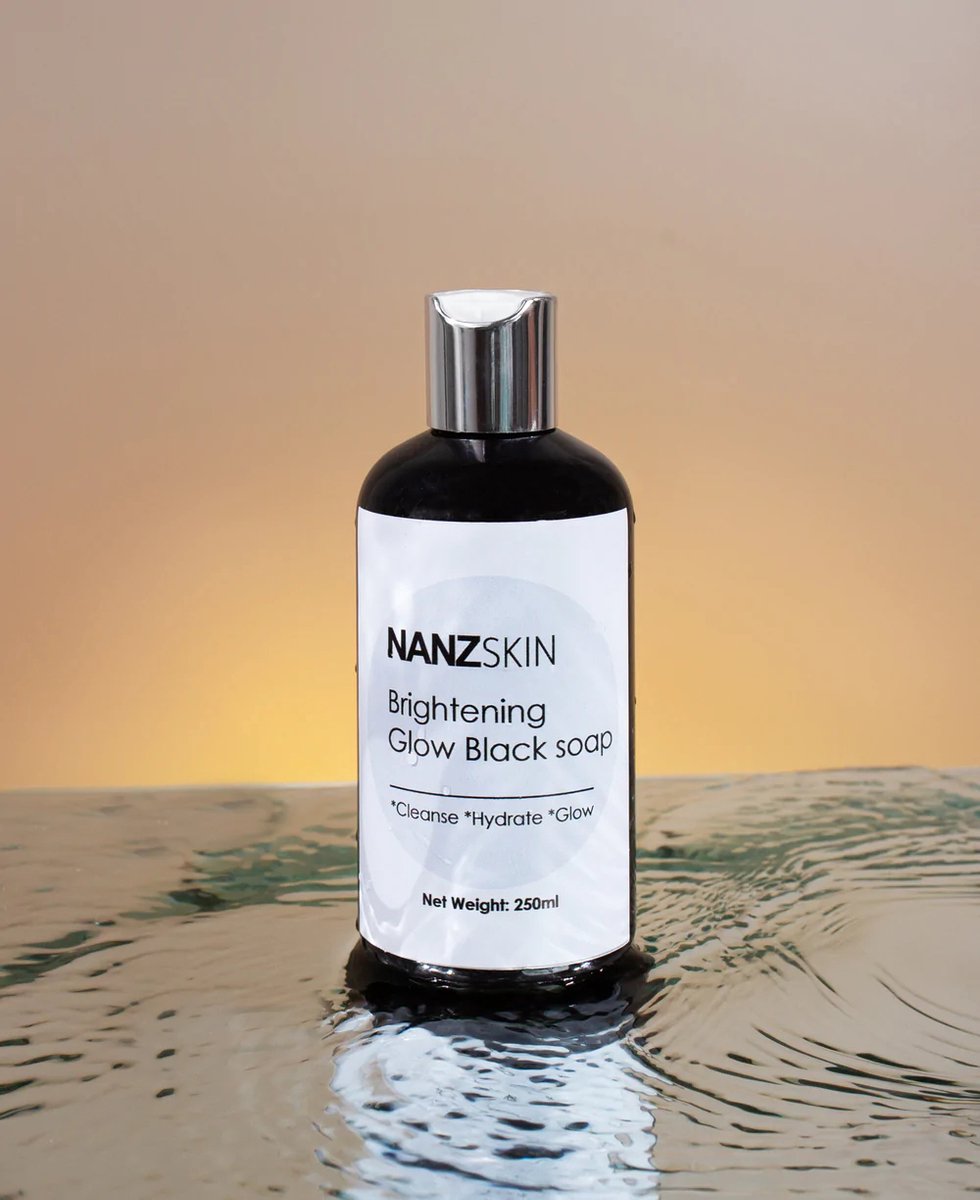 Brightening glow black soap