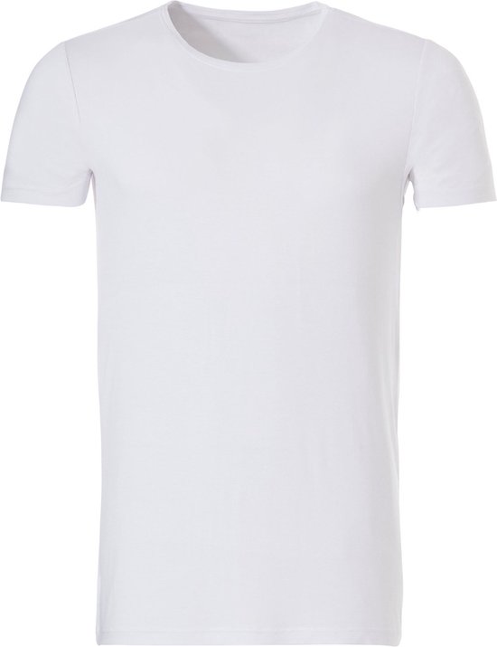Basics t-shirt bamboe wit voor Heren | Maat S