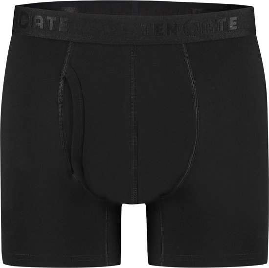 Basics boxer met gulp zwart 2 pack voor Heren | Maat XL