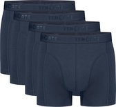 Basics shorts navy 4 pack voor Heren | Maat XL
