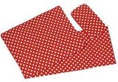 Van Dijk Toys - Bedbekleding/dekje - Rood met witte stippen