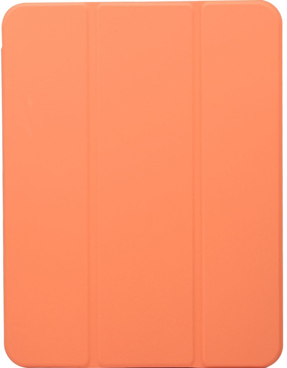 Mobigear Tablethoes geschikt voor Apple iPad 10 (2022) Hoes | Mobigear Tri-Fold Gel Bookcase + Stylus Houder - Oranje