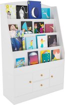CLP Luray Boekenkast - Boekenrek - Kind - Met deuren - wit