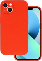 Multimedia & Accessoires Siliconen Back Cover Case Hoesje geschikt voor Apple iPhone 14 – TPU – Harde Plastic – Oranje
