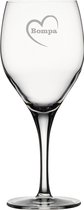 Verre à vin Witte gravé - 34cl - Coeur Bompa