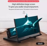 Into Stock Vergrootglas voor Smartphone HD- 12 inch - Zwart | gsm |Telefoon vergroter | Beeldscherm Vergroter HD | Beeldscherm Vergroter HD - Telefoon bioscoop - Schermvergroter - Thuisbioscoop - 3D - Smartphone Vergroter - voor Netflix - Zwart