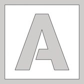Spuitsjabloon letter A - dibond 400 x 400 mm