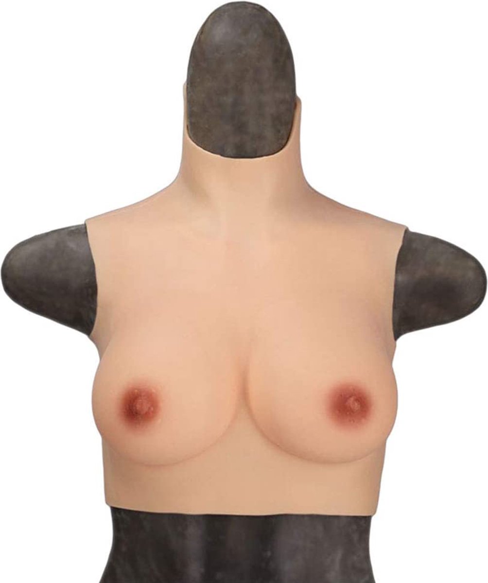 Korte Siliconen Borstprothesen - B-cup - 100% hypoallergene medische siliconen - Wearable Borst - Kunstmatige Nep Borst - Korte Valse Borsten Borst - Siliconen Huid Bodysuit - Voor Crossdresser - Transgender - Mastectomie - Body4Everybody