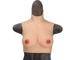 Korte Siliconen Borstprothesen - B-cup - 100% hypoallergene medische siliconen - Wearable Borst - Kunstmatige Nep Borst - Korte Valse Borsten Borst - Siliconen Huid Bodysuit - Voor Crossdresser - Transgender - Mastectomie - Body4Everybody
