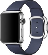Apple Leren bandje - Apple Watch Series 1/2/3 (38mm) - Blauw - Small