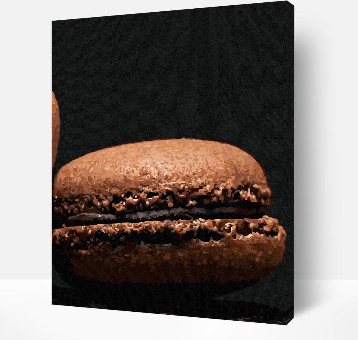 Schilderen Op Nummer Volwassenen DIY Paint By Number Compleet Hobby Pakket op Frame met Vernis - ®Arty Bee - Macarons - 3x40x50cm — afbeelding 4