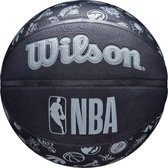 Wilson NBA All Team Ball WTB1300XBNBA, Unisex, Zwart, basketbal, maat: 7