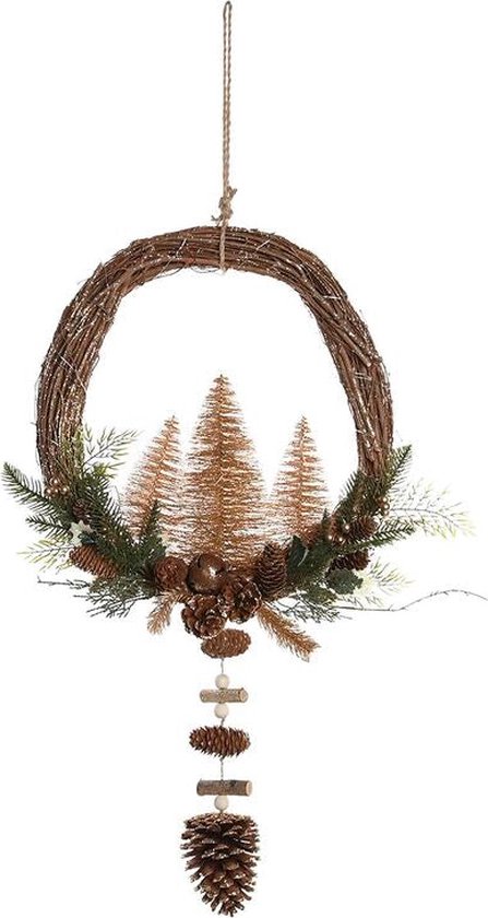 Kerstversiering DKD Home Decor Hout (44 x 10 x 90 cm) | bol.com