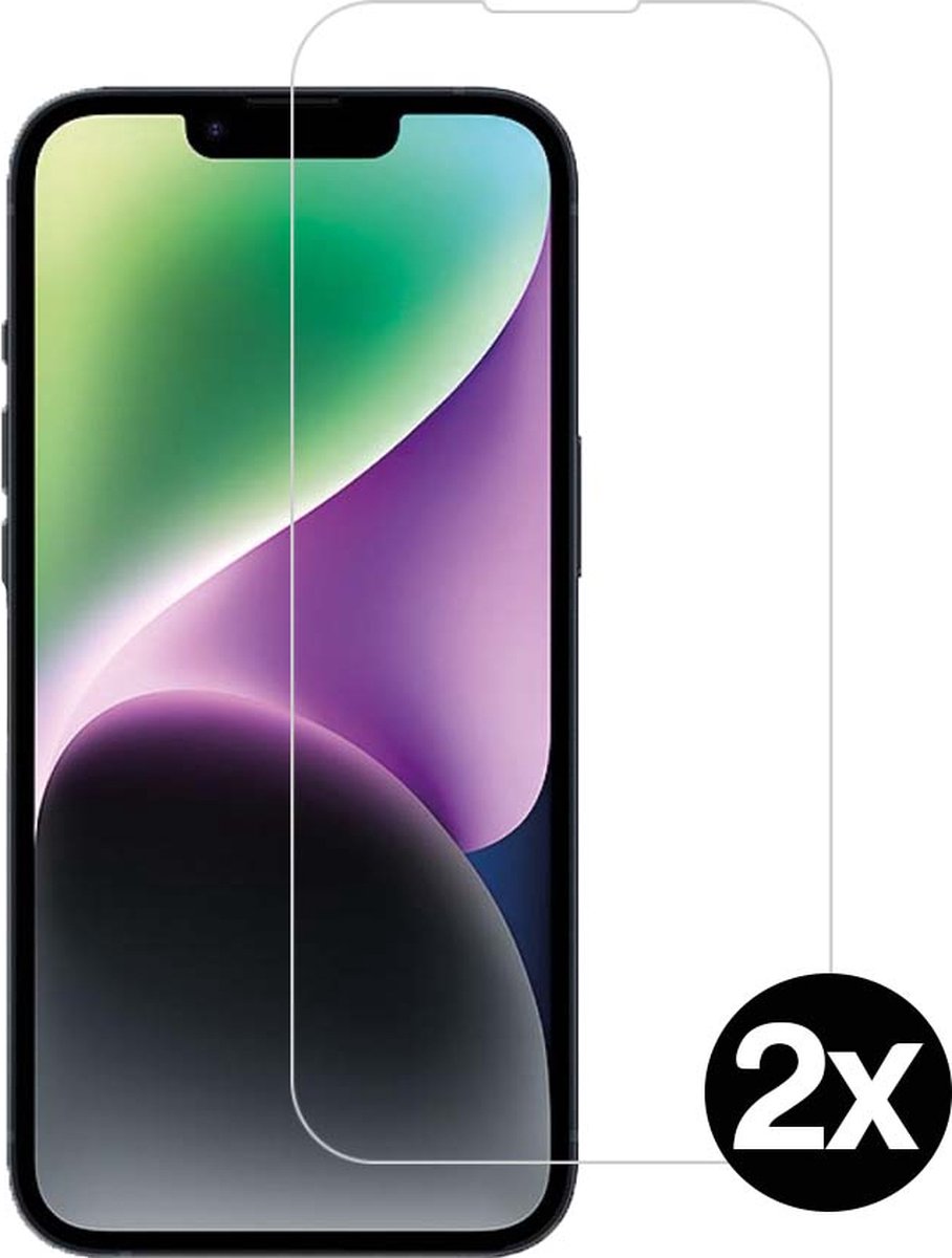Smartphonica Screenprotector voor iPhone 14 van glas - 2 stuks geschikt voor iPhone 14