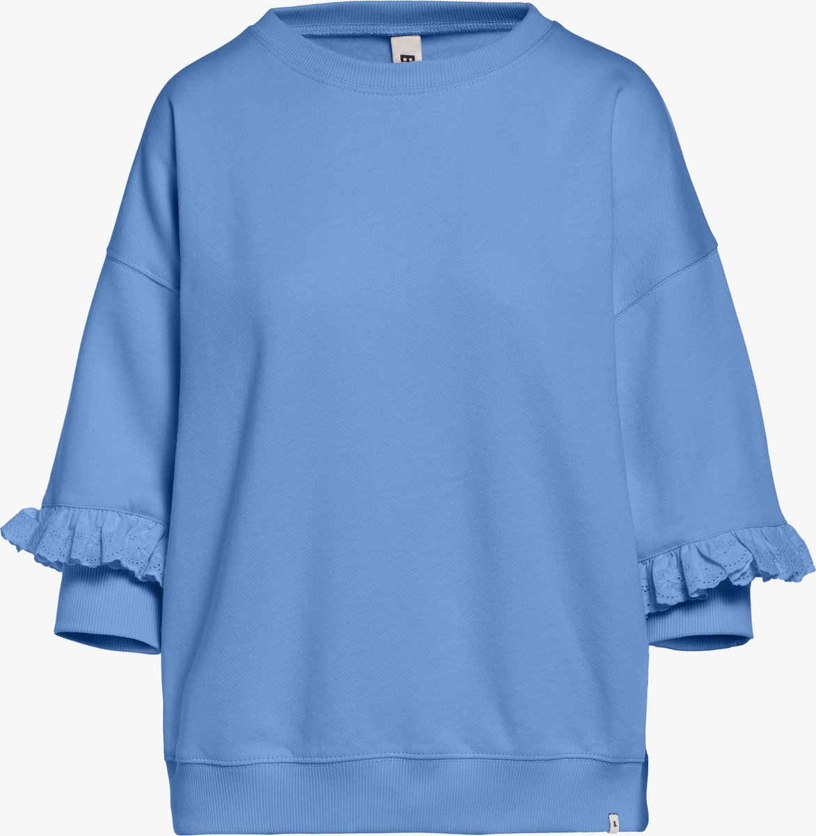 Beaumont Pullover Sweat Double Sleeve Lace Corn Blue