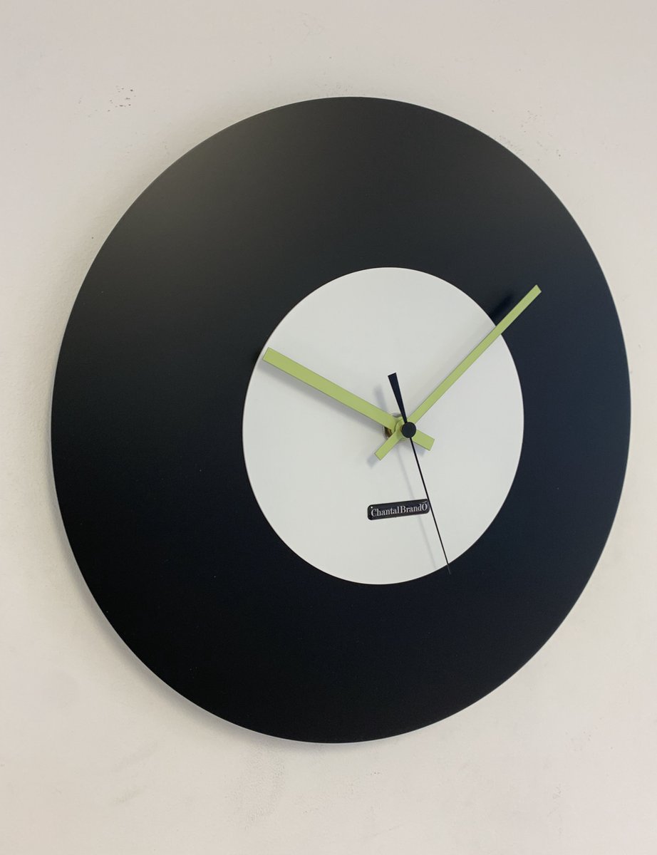 Wandklok ChantalBrandO MISTRAL BLACK & WHITE -- MODERN DESIGN --