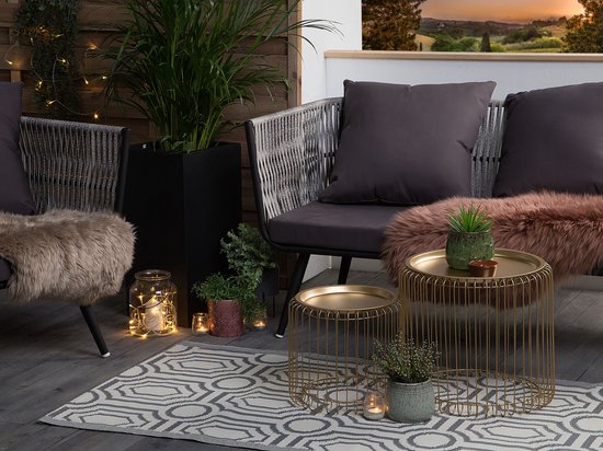 Beliani BIDAR - Beliani' extérieur - Grijs - Polypropylène