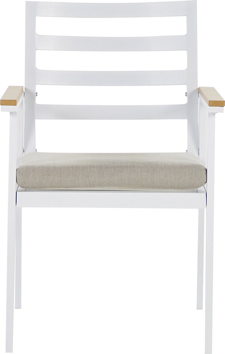 CAVOLI - Tuinset voor 4 - Wit/Beige - Aluminium