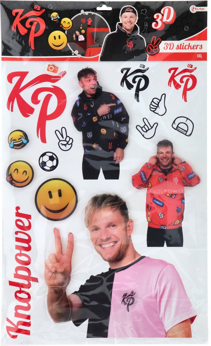 KNOL POWER WALL DECO STICKERS XXL STICKERVEL Enzo Knol vlogger